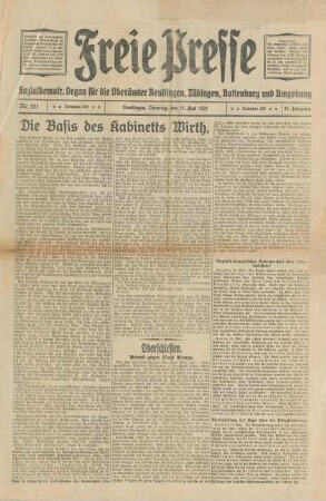 Freie Presse 1921 (Nr. 111)