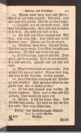 Creuz- und Anfechtungs-Lieder.