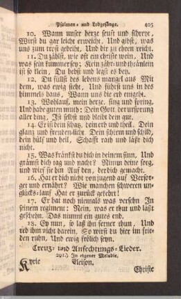 Creuz- und Anfechtungs-Lieder.