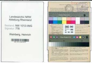 Entnazifizierung Heinrich Weinberg , geb. 09.03.1897 (Schlosser)