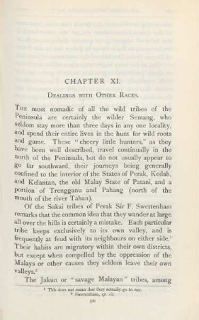 Chapter XI. Dealings with other races