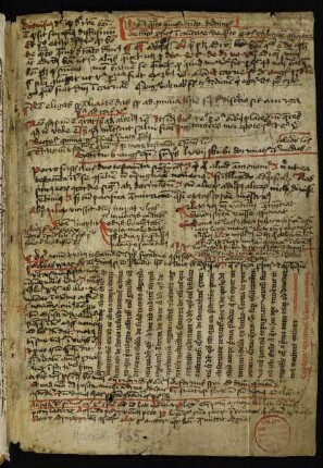 Fragment 3 (Teil 1, Vorsatz, 13. Jh., 1. Hälfte, siehe auch hinten)