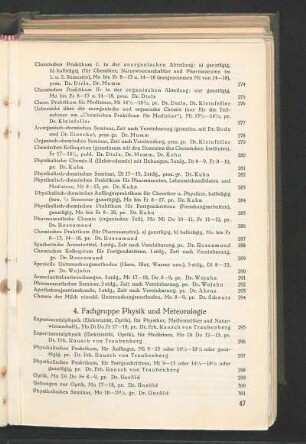 4. Fachgruppe Physik und Meteorologie