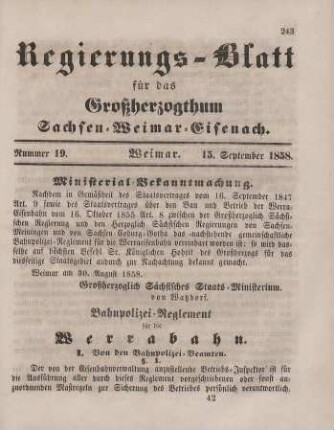 Nr. 19 : 15. September 1858