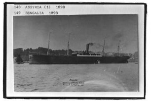 Bengalia (1898), Frachtschiff, Hamburg-Amerika Linie, Hamburg, Bau-Nr. 377