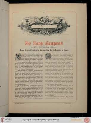 Das deutsche Kunstgewerbe zur Zeit der Weltausstellung in Chicago 1893