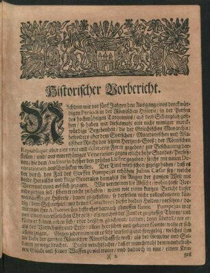 Historischer Vorbericht