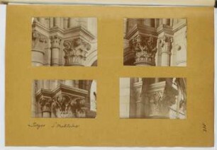 St. Madelaine, Troyes: Ansichten Kapitelle (aus: Skizzen- und Fotoalbum 10)