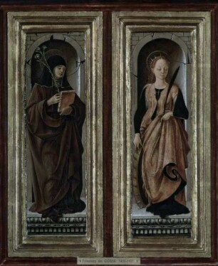 Doppelbild mit zwei Heiligen