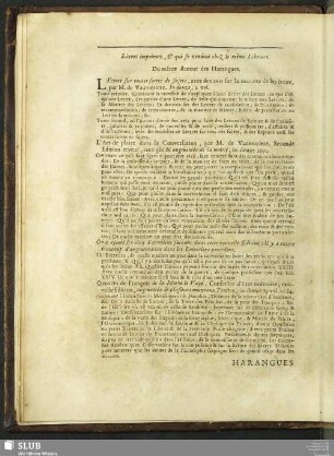 Livres imprimez, & qui se vendent chez le même Libraire