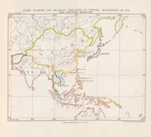 Chart showing the relative positions of the powers interested in the far eastern question