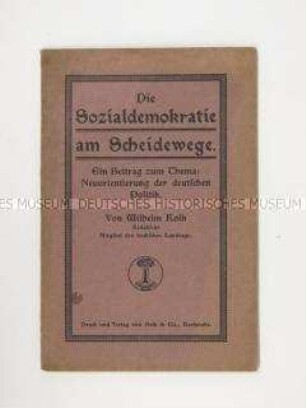 Streitschrift über die Haltung der Sozialdemokratie im 1. Weltkrieg