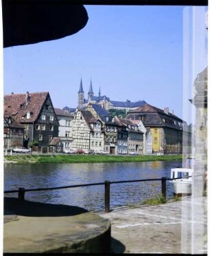 Bamberg: linker Regnitzarm mit Benediktinerabtei, Michaelsberg