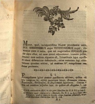 Diss. inaug. crit. de evangeliis Arabicis