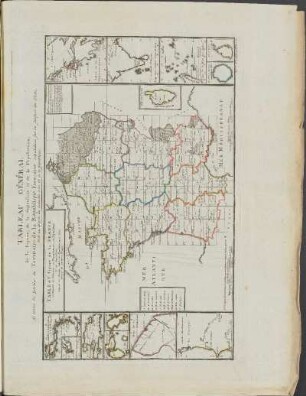 Karte 10: Tableau Général de la Figure, de la Superficie et de la Population ...