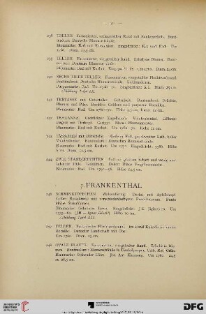 7. Frankenthal (Nr. 245-260)