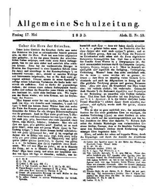 Ueber die Hera der Griechen