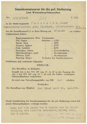 Fassnacht, Josef