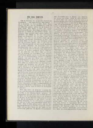 Ein neues Jahrbuch