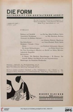Heft 7 (April 1926)