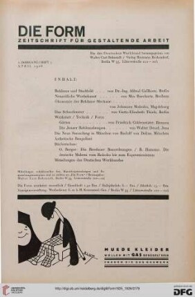 Heft 7 (April 1926)