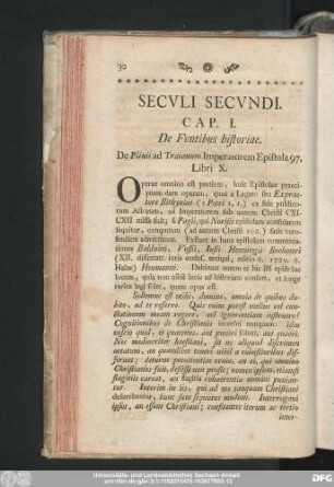 Seculi Secundi.