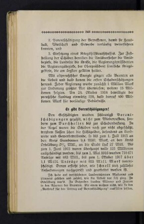 248-252 Es gibt Vorentschädigungen