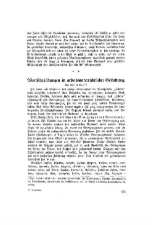 Wortschatzübungen in arbeitsunterrichtlicher Gestaltung