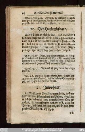 20. Der Hochachtbare.