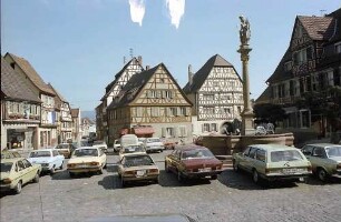 Ladenburg: Marktplatz von Westen