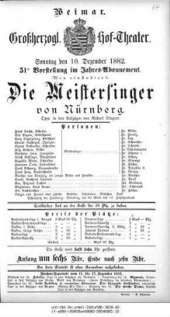 Die Meistersinger von Nürnberg