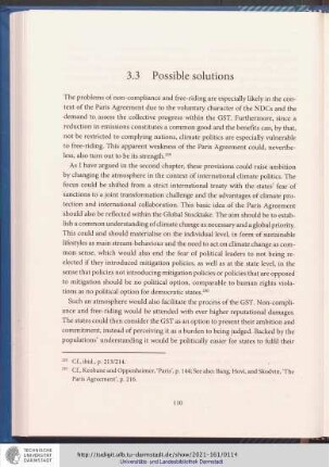 3.3 Possible solutions