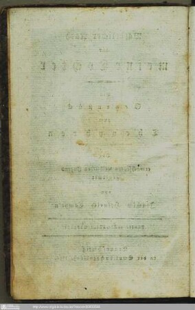 Väterlicher Rath für meine Tochter : Ein Gegenstück zum Theophron / Der erwachsenern weiblichen Jugend gewidmet von Joachim Heinrich Campe'n
