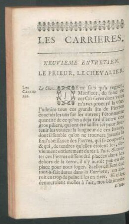 Neuvieme entretien.