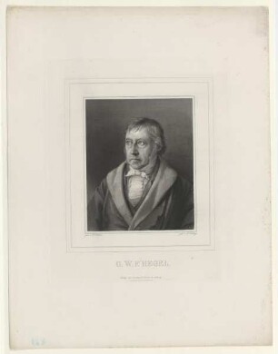 Bildnis des G. W. F. Hegel