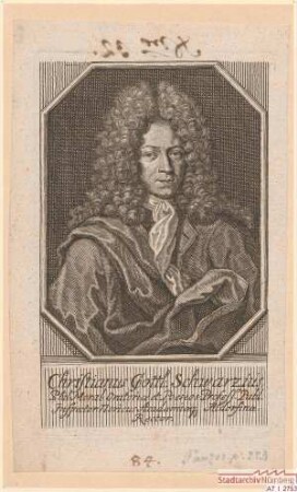 Christian Gottlieb Schwarz, Professor für Ethik, Beredsamkeit und Poesie in Altdorf, Rektor