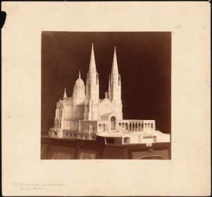 Friedenskirche im Humboldthafen, Berlin: Perspektivische Ansicht des Modells