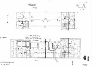 Bad Mergentheim: Empfangsgebäude Grundrisse UG,DG ,Revisionsplan