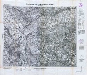 Reichskarte: Einheitsblatt 66 (1cm-Karte) Frankfurt a. d. O.-Küstrin-Landsberg a. d. W.-Zielenzig