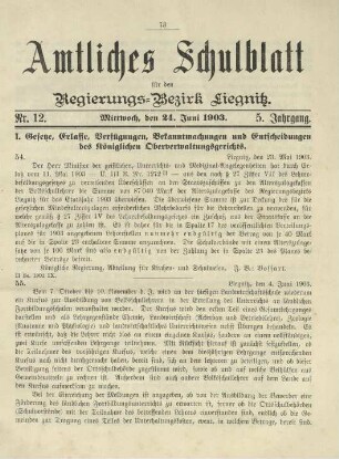 5.1903, Nr. 12(24. Juni)