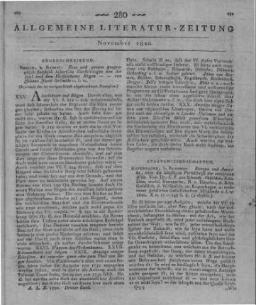 Schmidt, C. F. v.: Europa und Amerika oder die künftigen Verhältnisse der civilisirten Welt. Kopenhagen: Brummer 1820