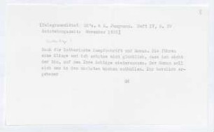 Brief von Gerhart Hauptmann an Herbert Eulenberg
