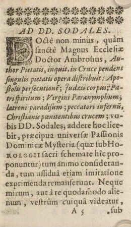 Ad DD. sodales.