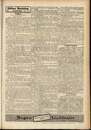 Zweite Ausgabe vom Dienstag, den 18. November 1913.