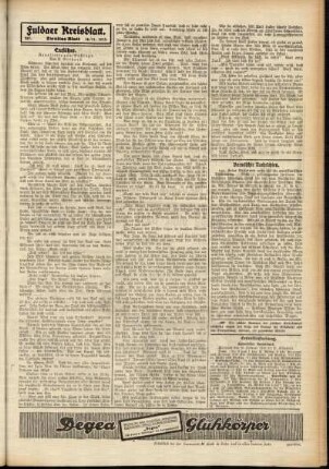 Zweite Ausgabe vom Dienstag, den 18. November 1913.