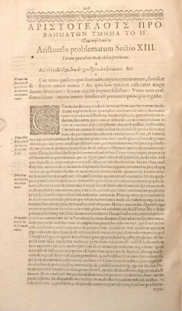 Aristotelis Problematum Sectio XIII.