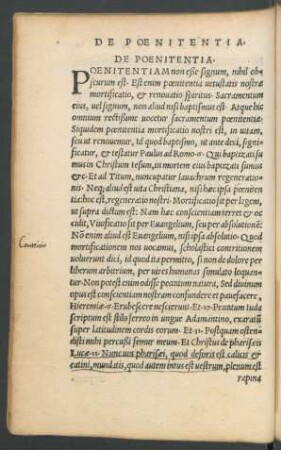De Poenitentia.