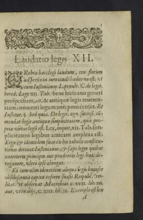 Laudatio legis XII.