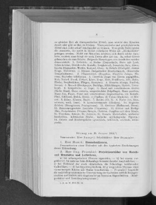 Sitzung am 20. Januar 1914.