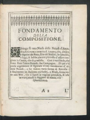 Fondamento Della Compositione.